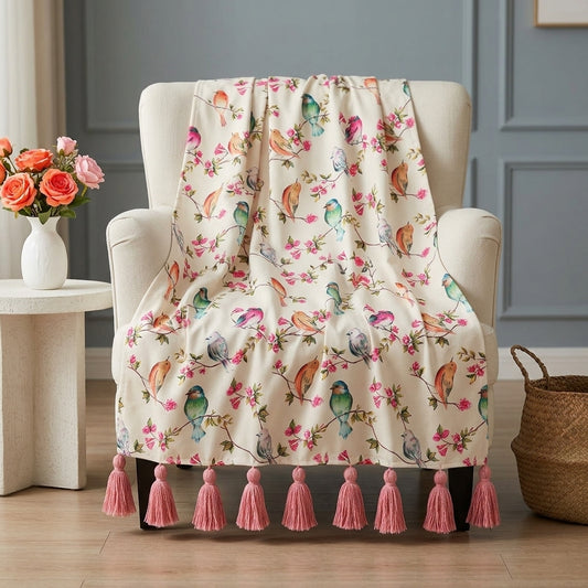 Heavenly White Throw Blanket