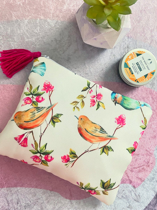 Heavenly White Makeup Pouch