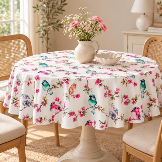 Heavenly White Tablecloth