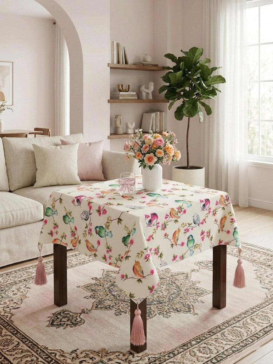 Heavenly White Tablecloth
