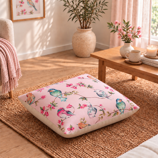 Floor Cushion Cover - Heavenly Pink