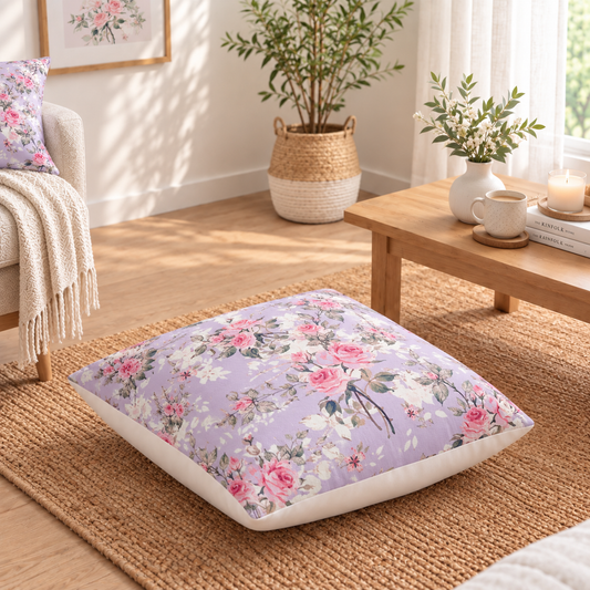 Floor Cushion Cover - Lavender