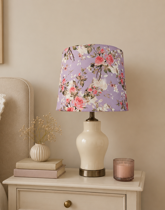 Lavender lamp shade
