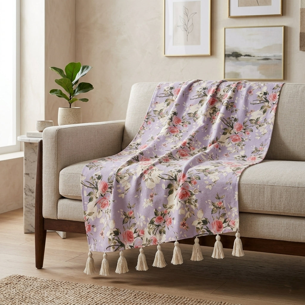 Lavender Throw Blanket