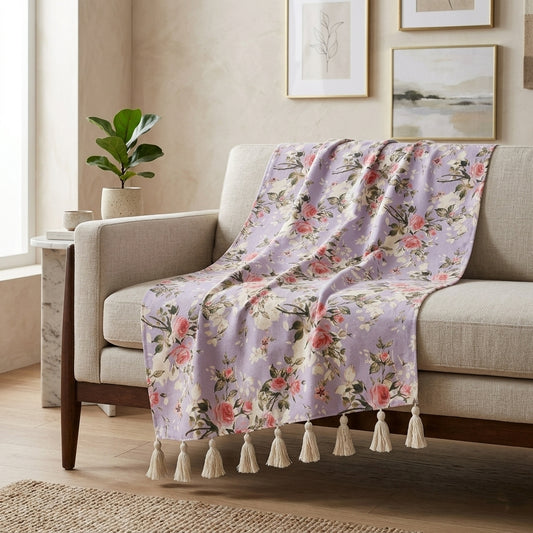 Lavender Throw Blanket