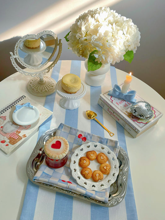 Light Blue Blend Table Runner