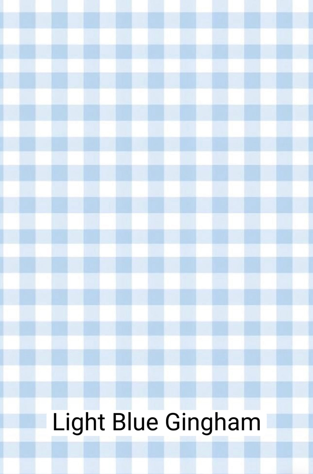 Light Blue Gingham Fabric