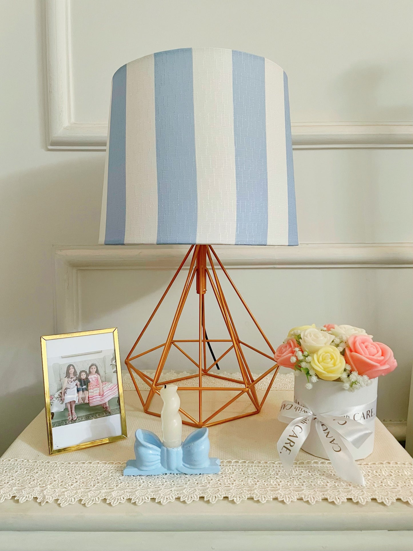 Light Blue Blend lamp shade