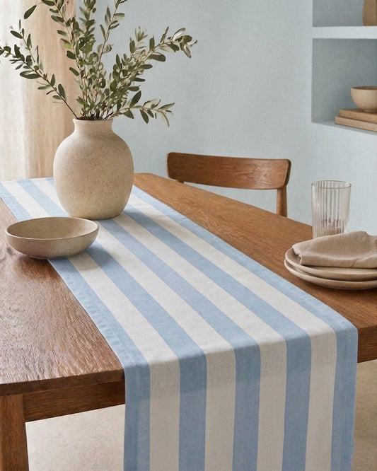 Light Blue Blend Table Runner