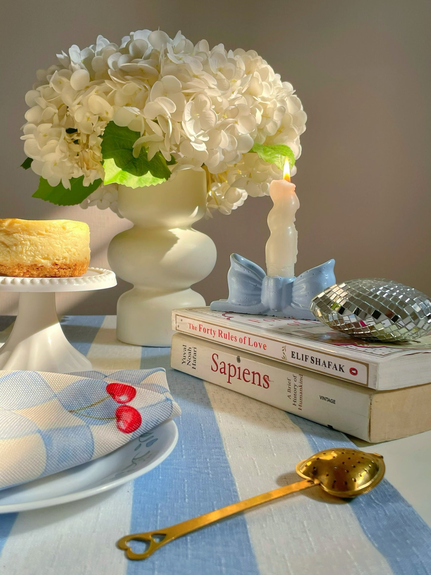 Light Blue Blend Table Runner