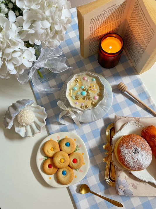 Light Blue Gingham Table Runner