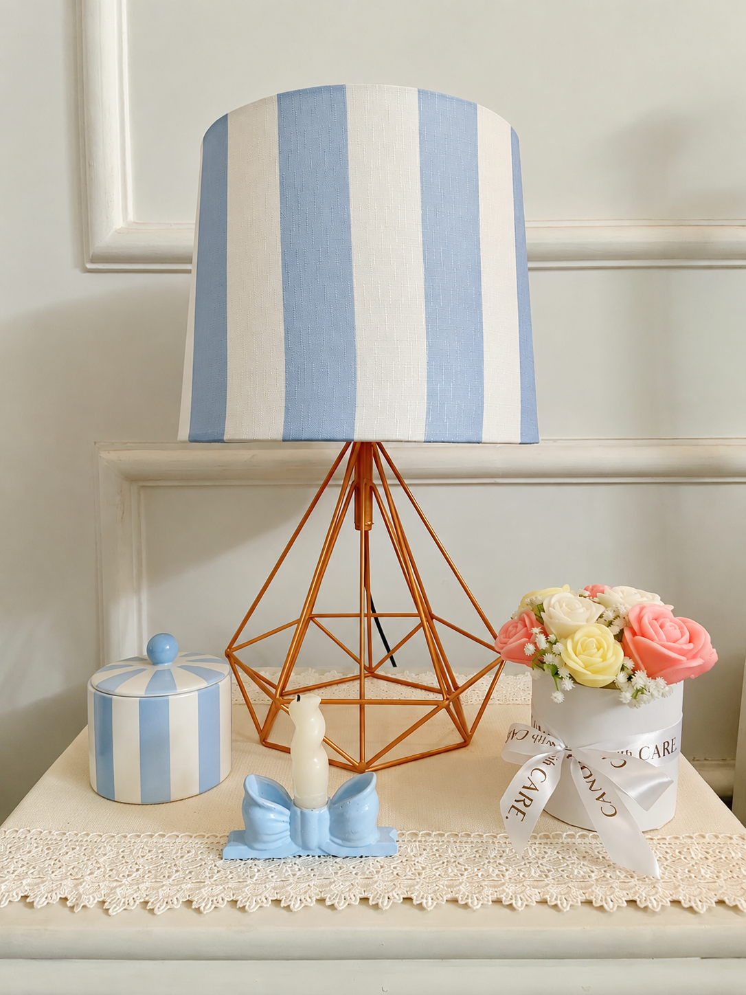 Light Blue Blend lamp shade