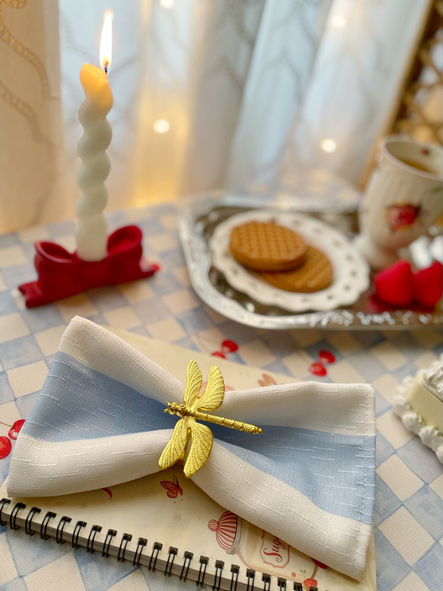 Light Blue Blend Table Napkin