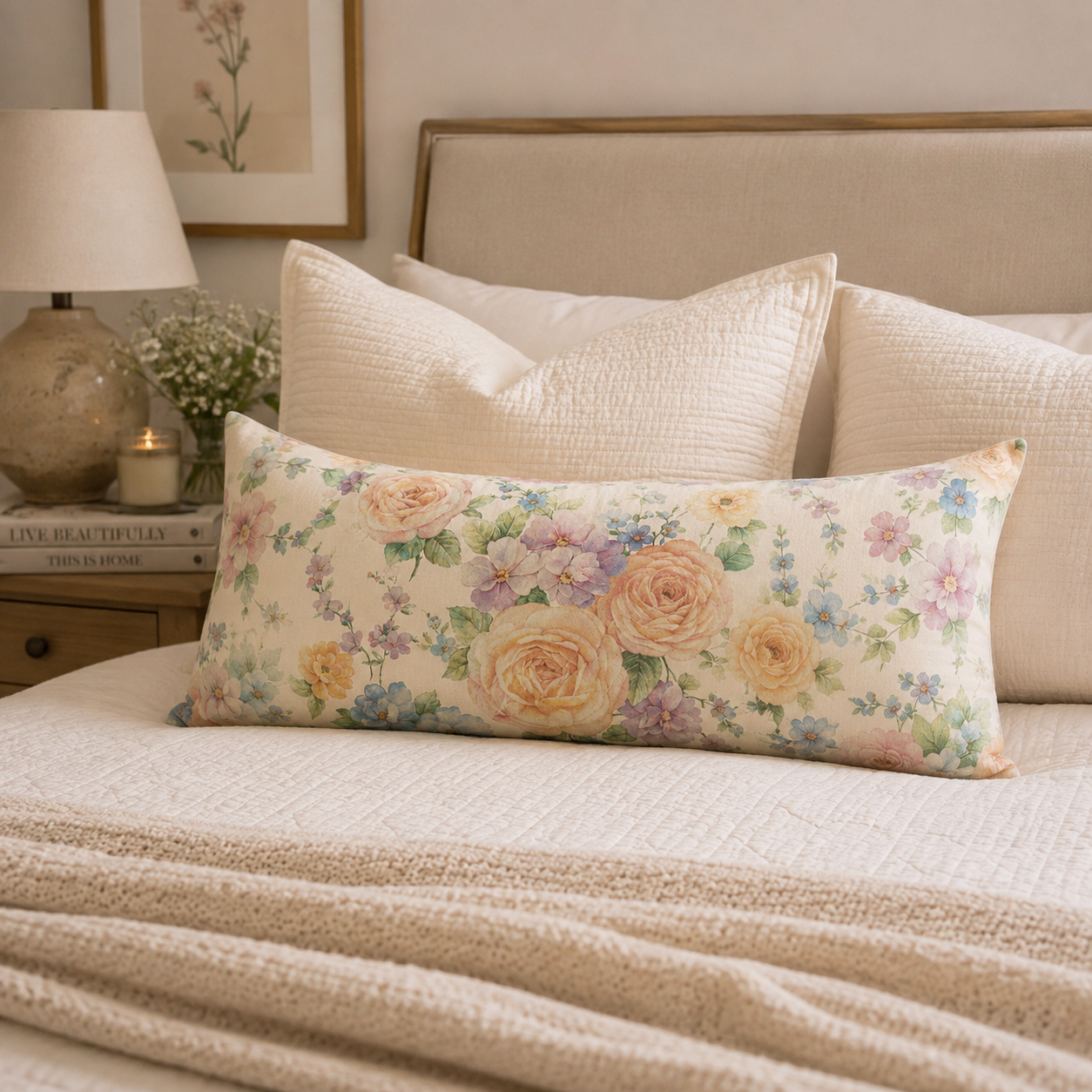 Lumbar Cushion - Camellia