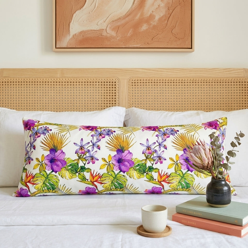 Lumbar Cushion - Purple Orchid