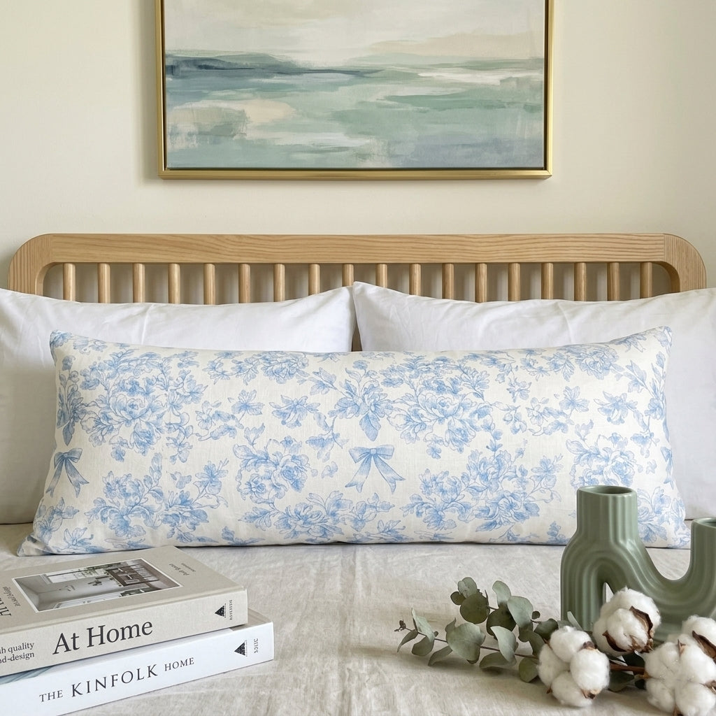 Lumbar Cushion - Blue Whisper