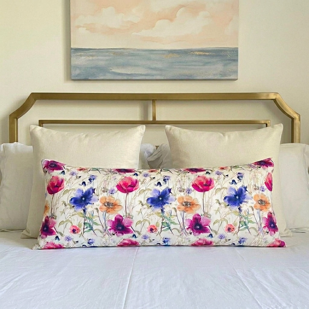 Lumbar Cushion - Flowers in Heaven