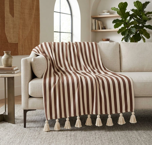 Brown Blend Throw Blanket