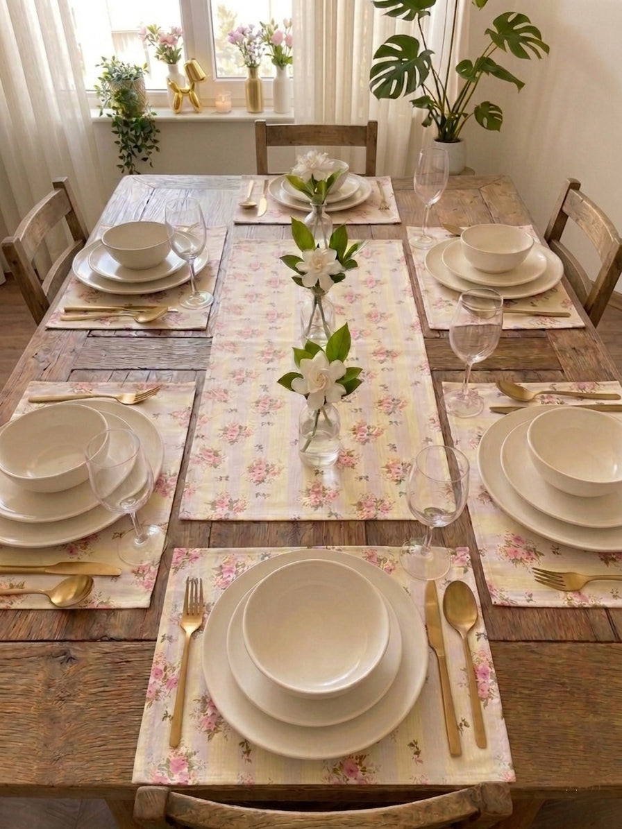 French Pastel Table Linen Set