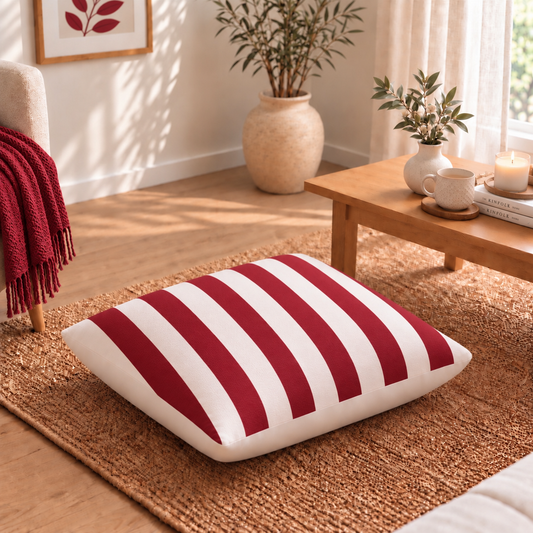 Floor Cushion Cover - Maroon Blend