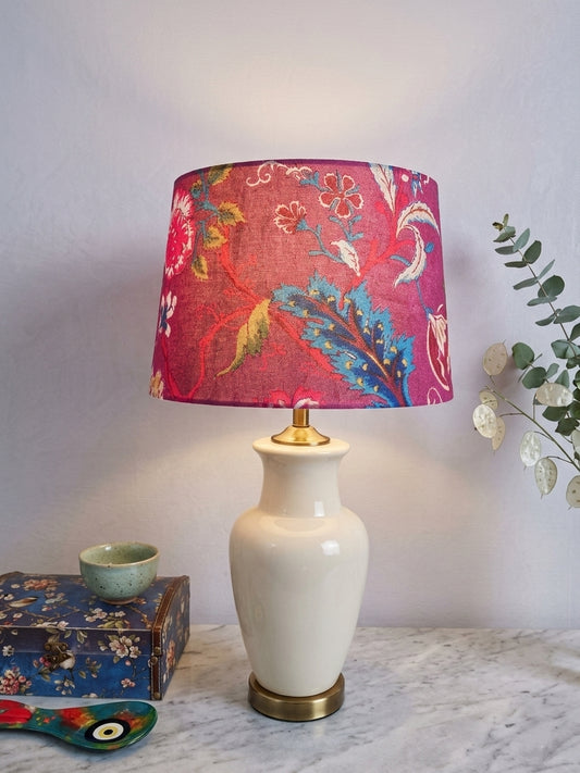 Mauvine lamp shade