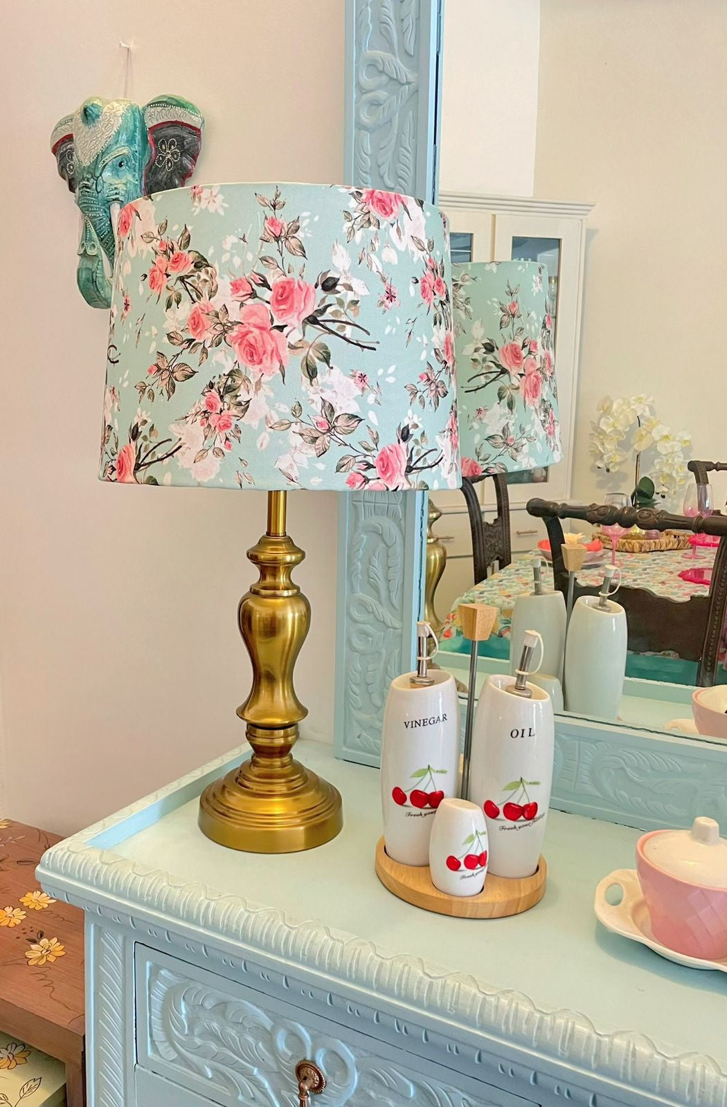 Minty Lamp Shade 2