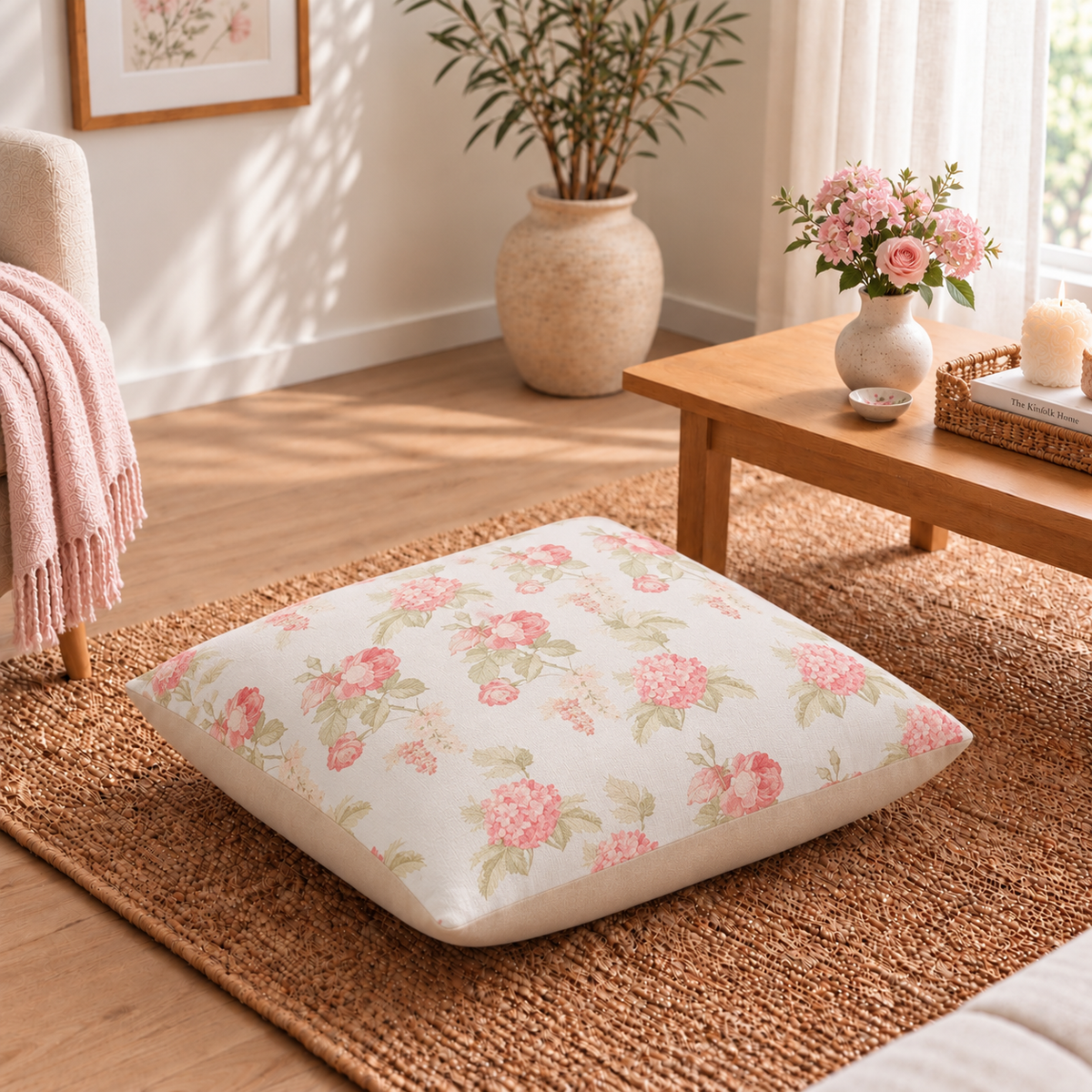 Floor Cushion Cover - Morning Mist
