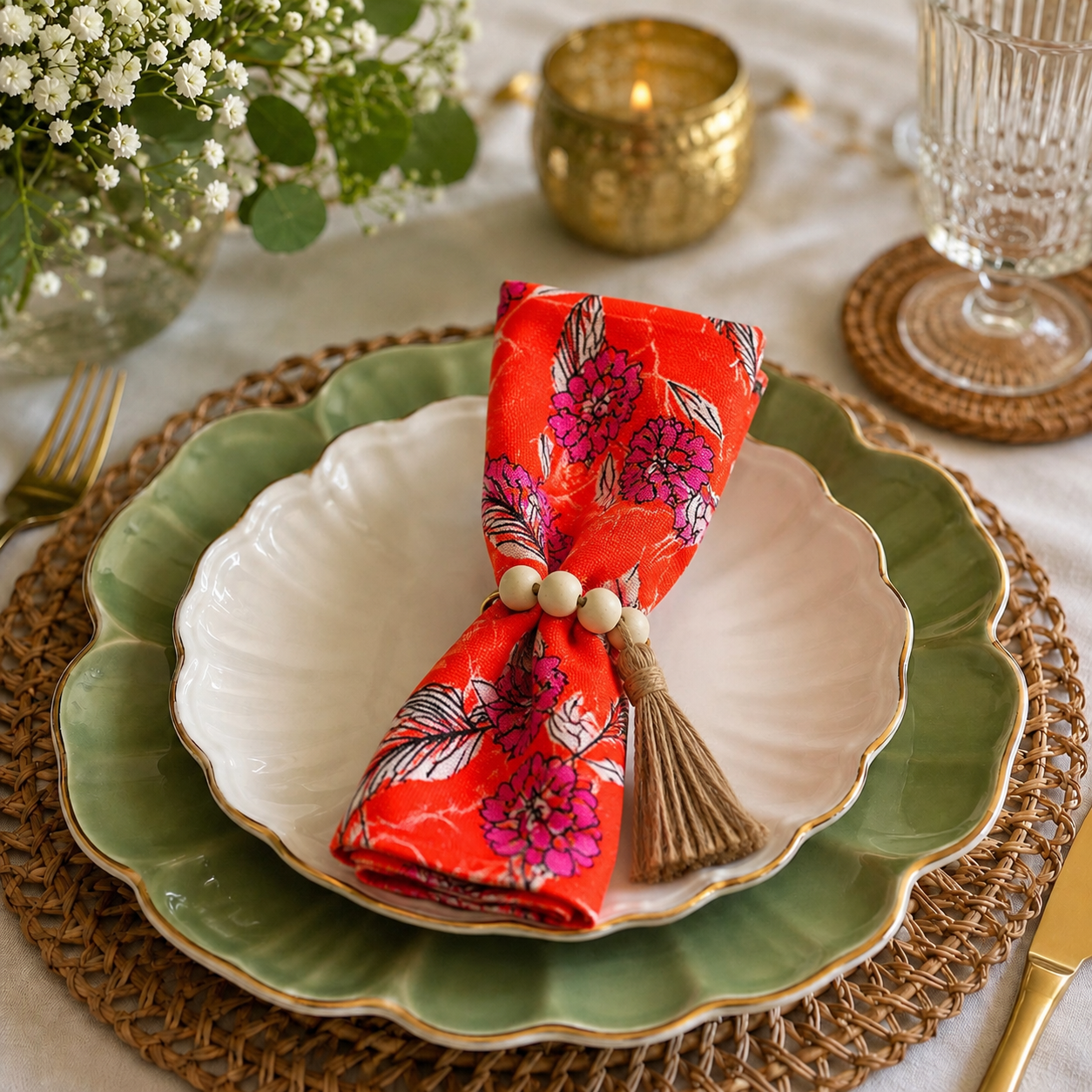 Napkin Ring (Wooden Beads)