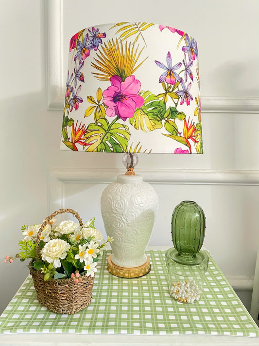 Orchid lamp shade