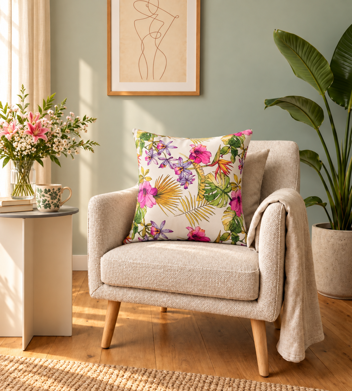 Orchid Cushion