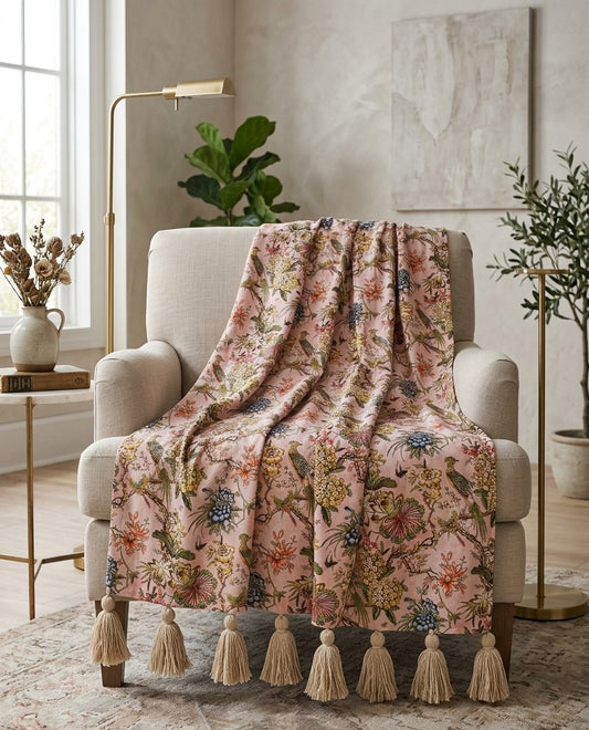 Pastel Chanel Throw Blanket
