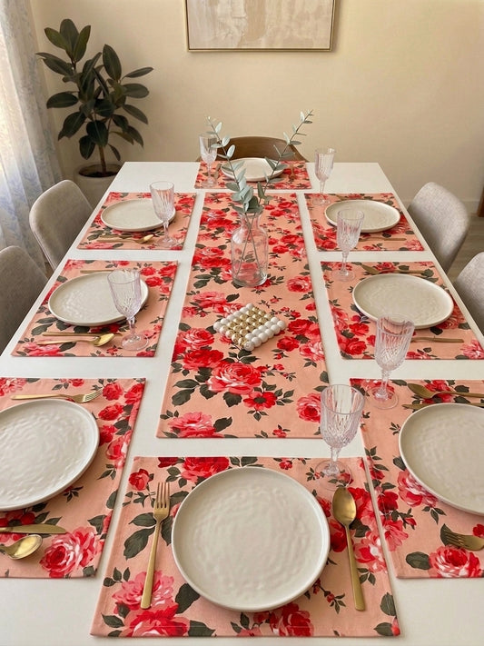 Peach Blossom Table Linen Set