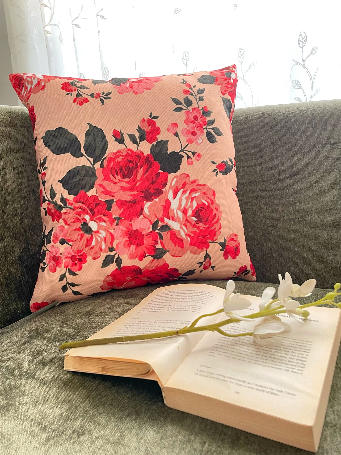Peach Blossom Cushion