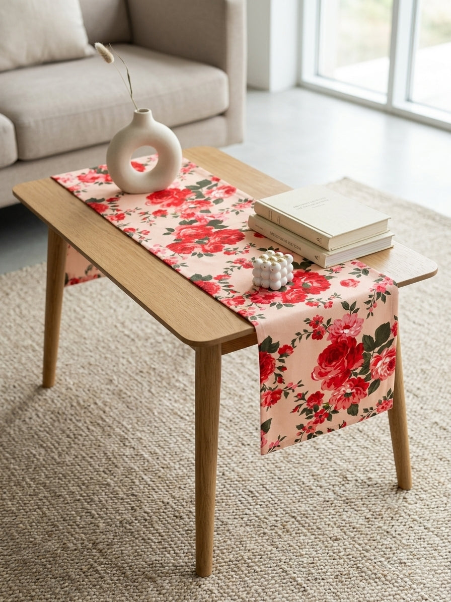 Peach Blossom Table Runner