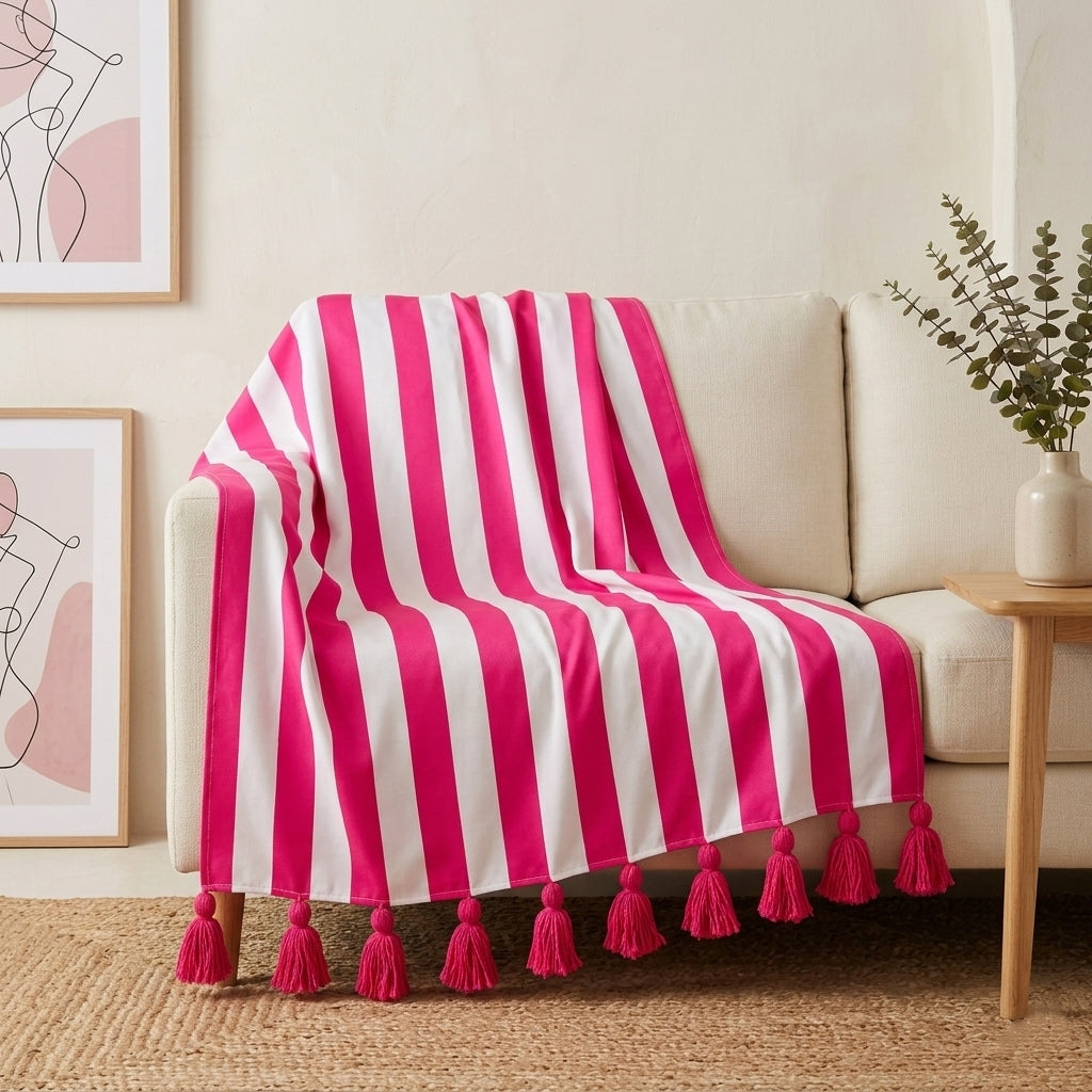 Pink Blend Throw Blanket