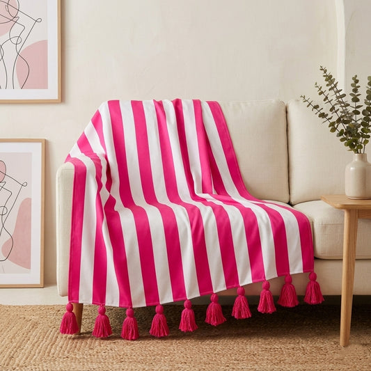 Pink Blend Throw Blanket