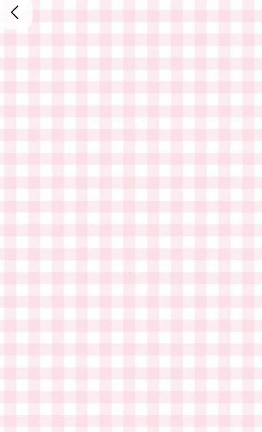 Pink Gingham Fabric