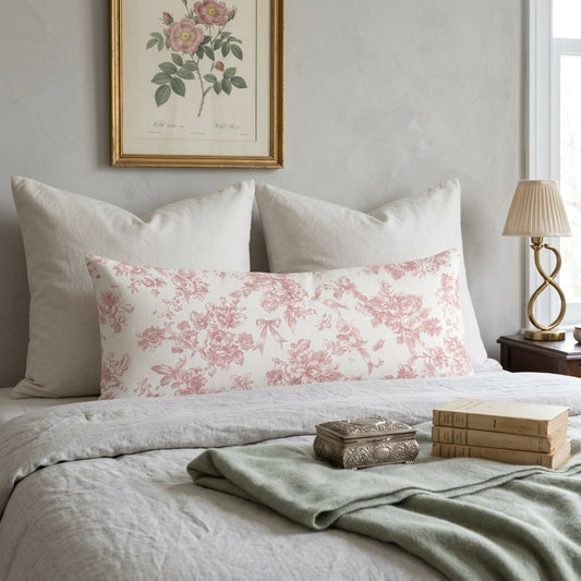 Lumbar Cushion - Pink Whisper