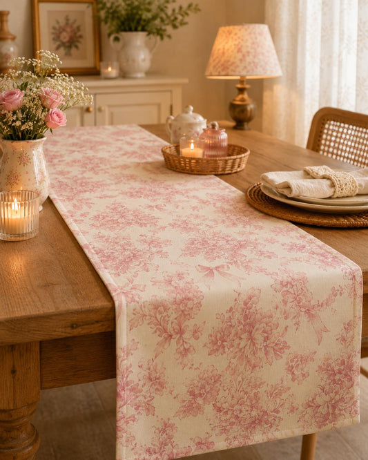 Pink Whisper Table Runner