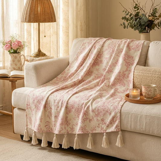 Pink Whisper Throw Blanket
