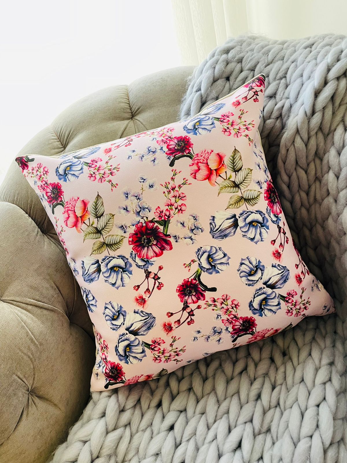 Pink Carnation Cushion