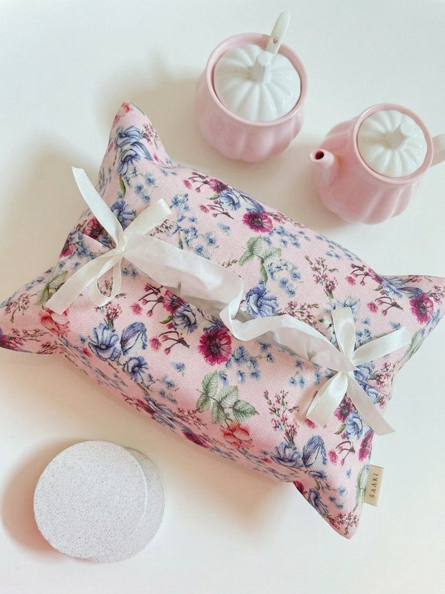 Pink Carnation Tissue Box Cover
