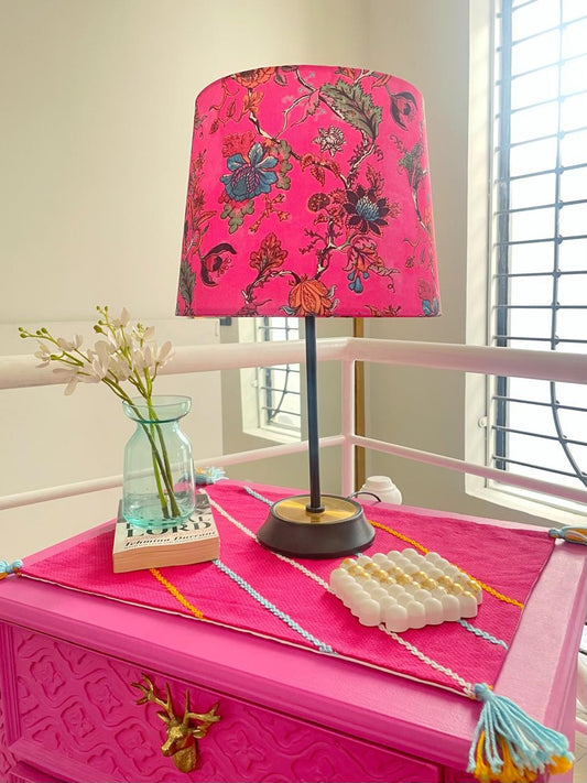 Pink Embroidered Table Mat