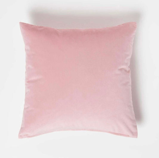 Plain Velvet Cushion (Light Pink)