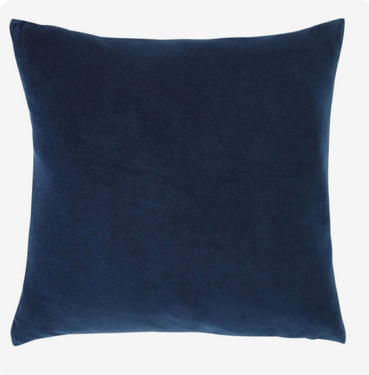 Plain Velvet Cushion (Dark Blue)