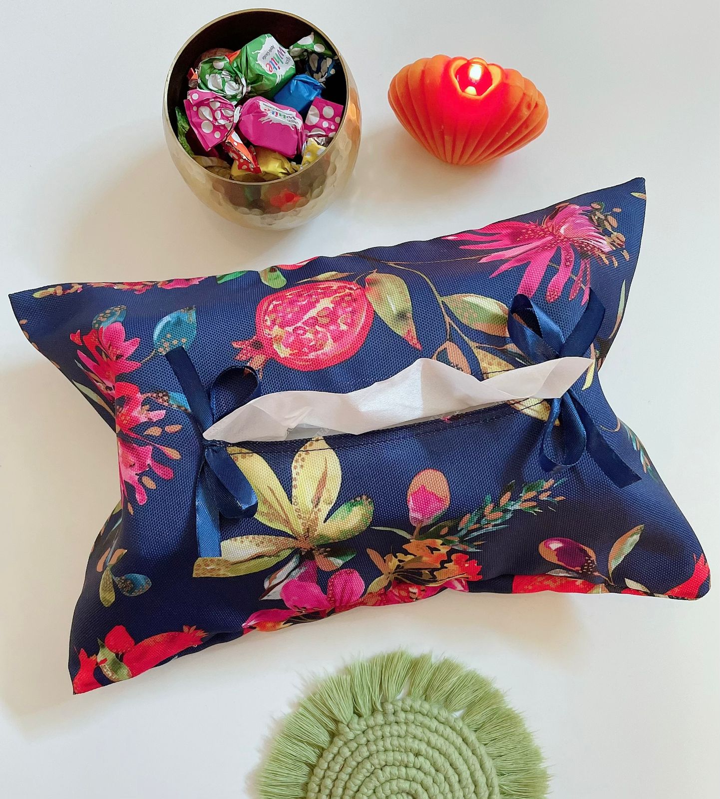 Pretty Petals Tissue Box Cover