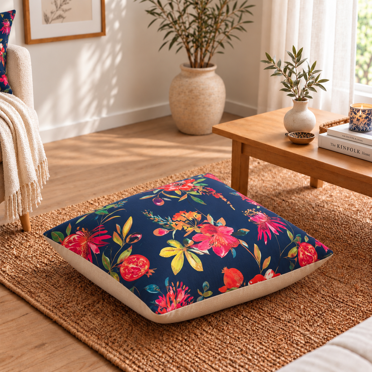 Floor Cushion Cover - Pretty Petals