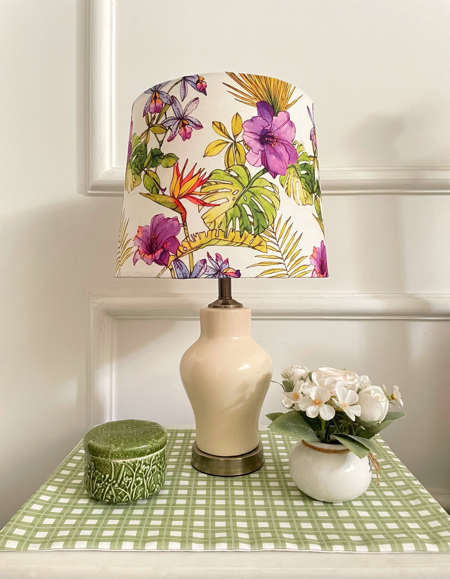 Purple Orchid lamp shade