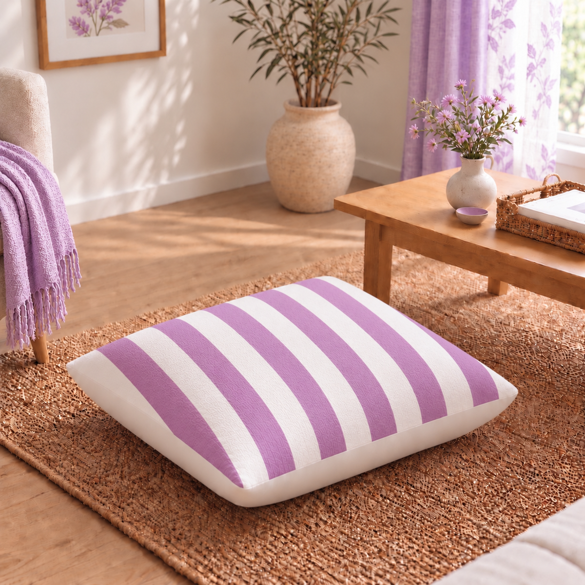 Floor Cushion Cover - Purple Blend