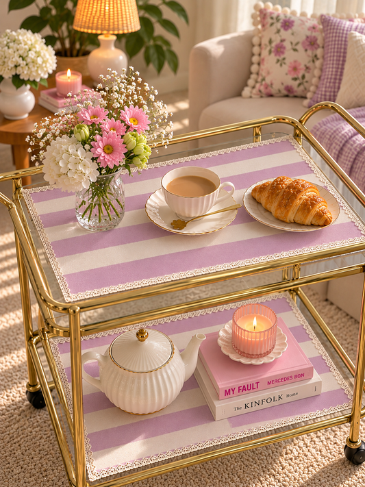 Purple Blend Tea Trolley Mat